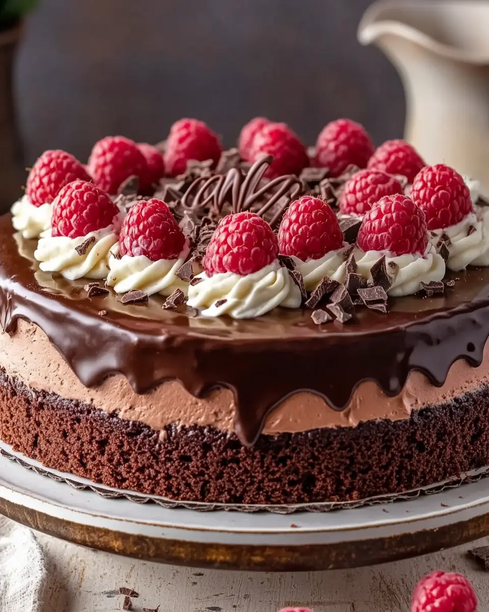 Himbeer Schoko Brownie Torte – 7 Gründe zum Verlieben First Image First Image