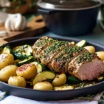 Schweinefilet im Kräutermantel mit Pfanne aus Gnocchi und Zucchini First Image First Image