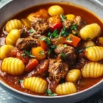 Gnocchi Gulasch Topf: Herzhaftes Onepot-Wunder für kalte Tage First Image First Image