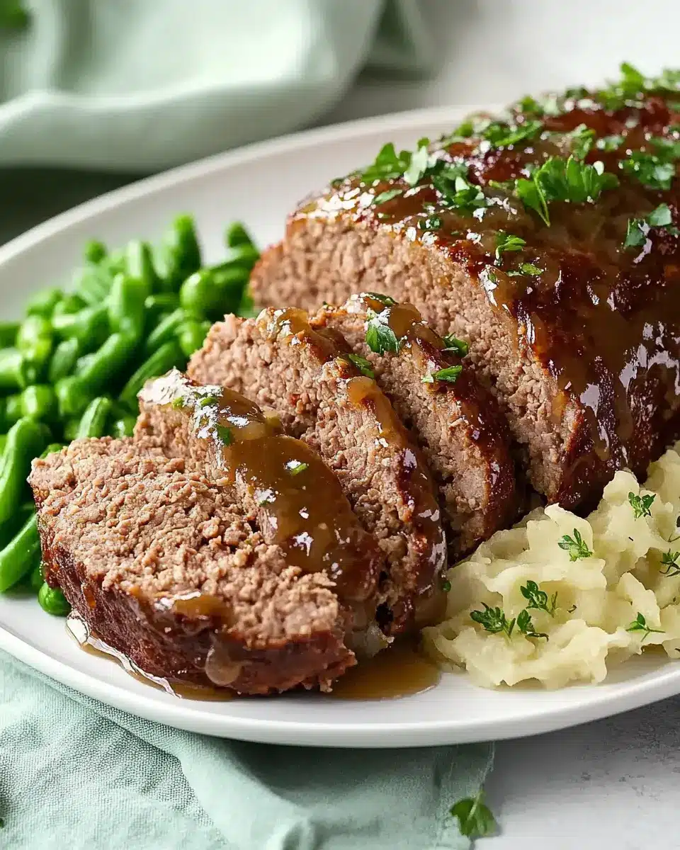 Klassischer Hackbraten aus dem Ofen