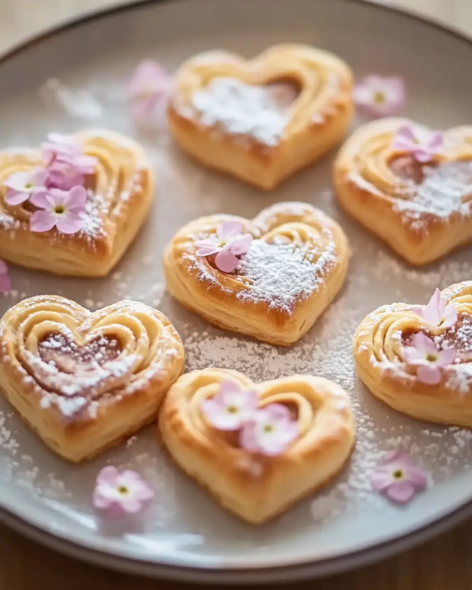 Süße Blätterteigherzen mit Marzipan: Irresistibly Sweet Delights 6