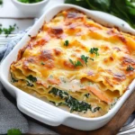 Lachs-Spinat-Lasagne mit Frischkäsecreme First Image First Image