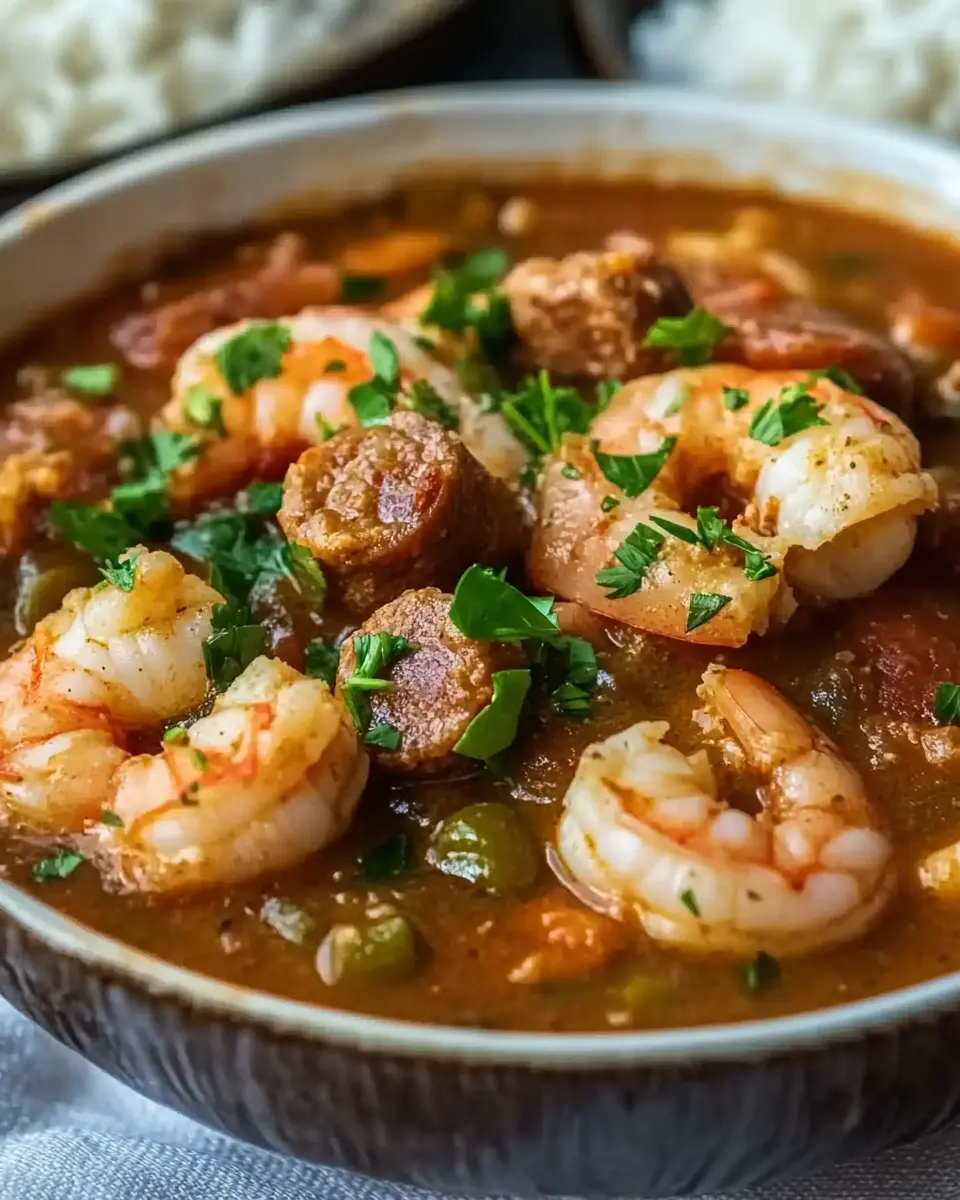 Louisiana-Meeresfrüchte-Gumbo