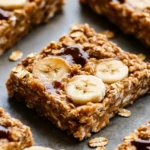 Erdnussbutter Banane Haferflockenriegel – Beste 5-Minuten-Snack First Image First Image