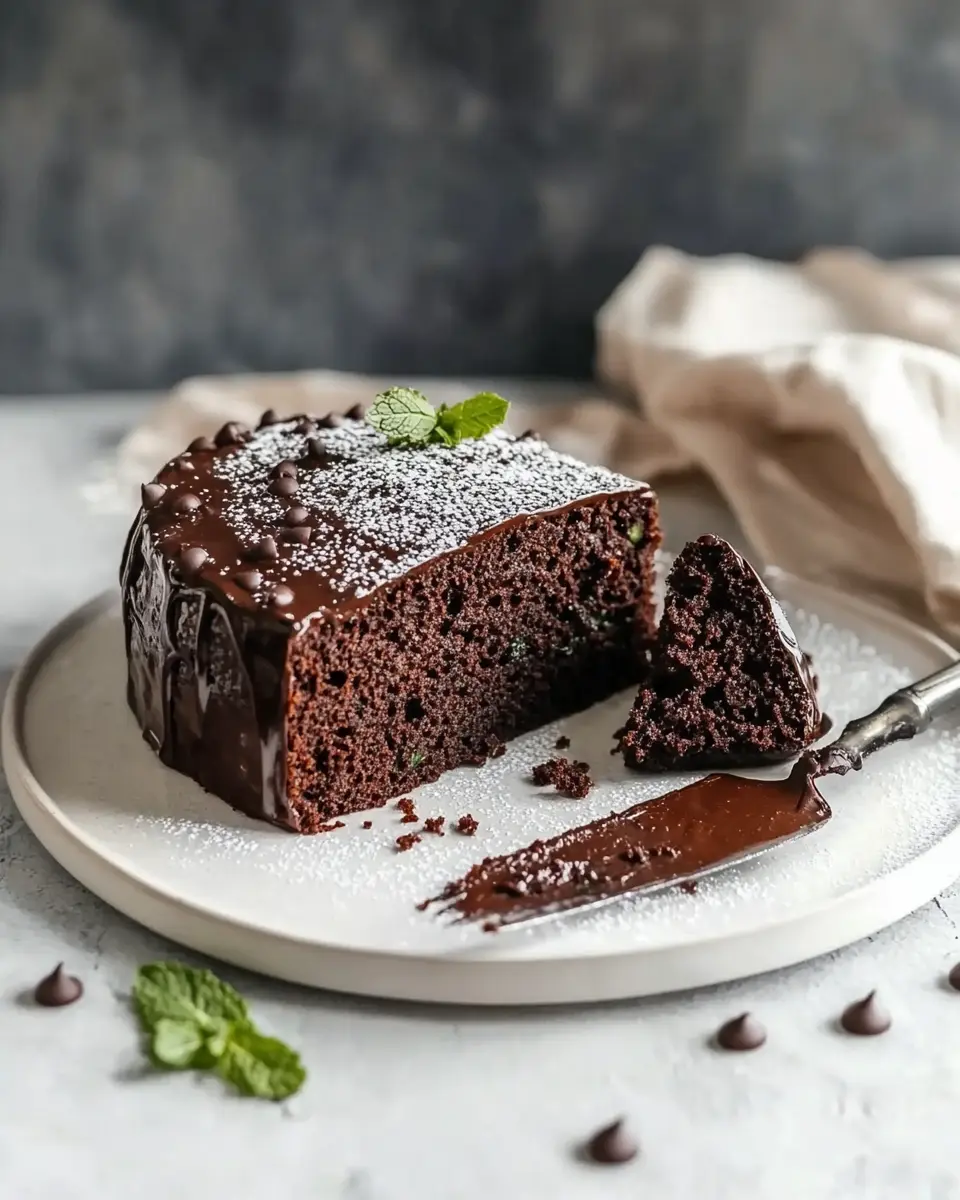 Zucchini Schoko Kuchen: Saftig, Vegan und Unwiderstehlich First Image First Image