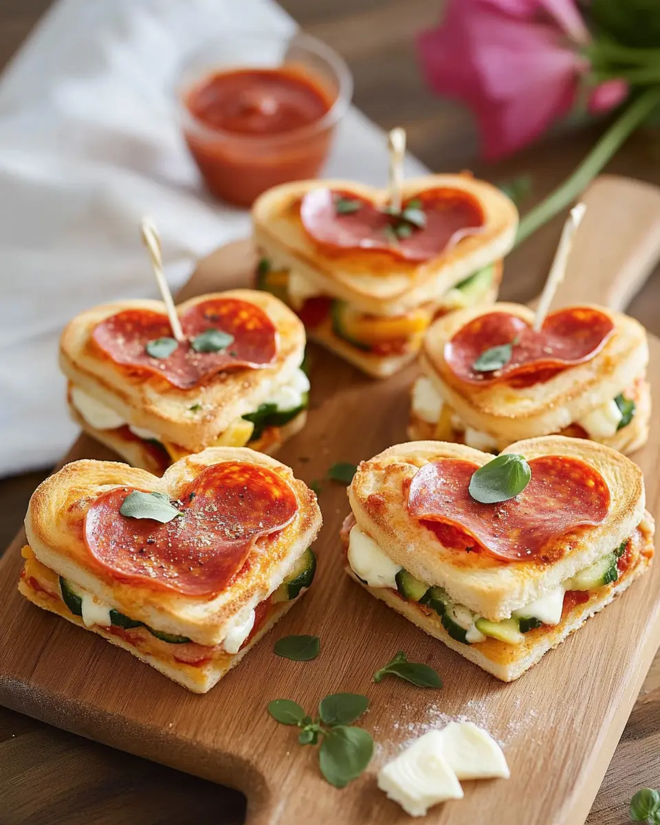 Pizzaherzen Sandwich: Irresistibly Cheesy Love in Every Bite 7