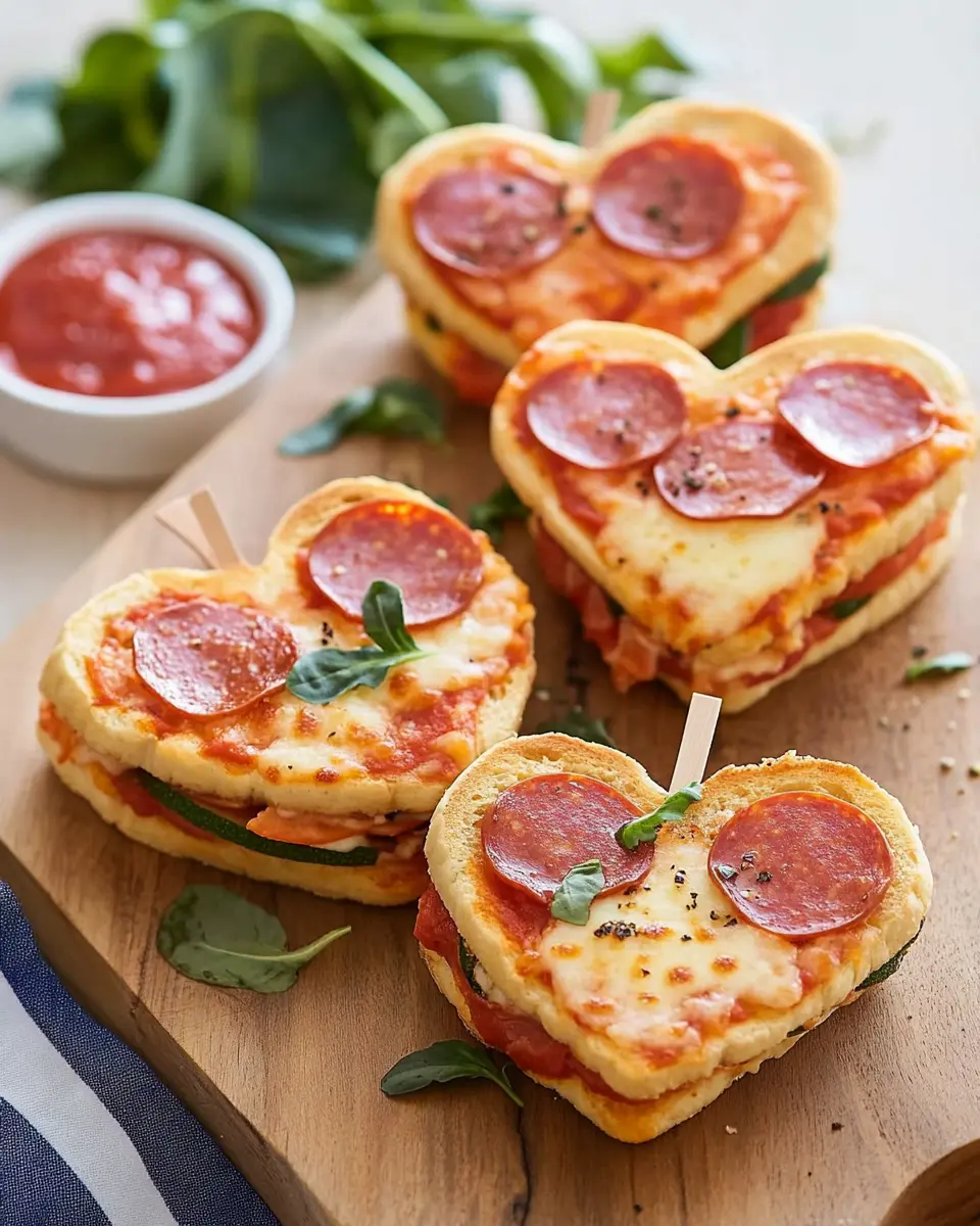 Pizzaherzen-Sandwich First Image First Image