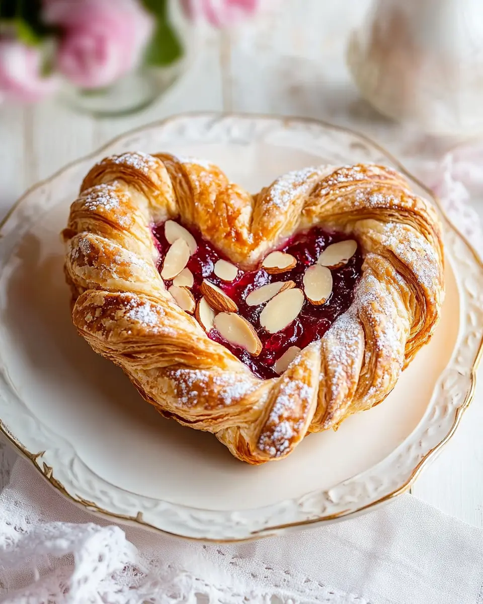Blätterteigherz mit Marmelade & Mandeln: Irresistibly Sweet Treats 5