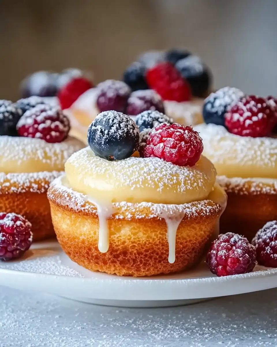 Quark-Muffins mit Vanillepudding
