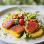 Polenta-Herzen mit Frisée-Salat First Image First Image
