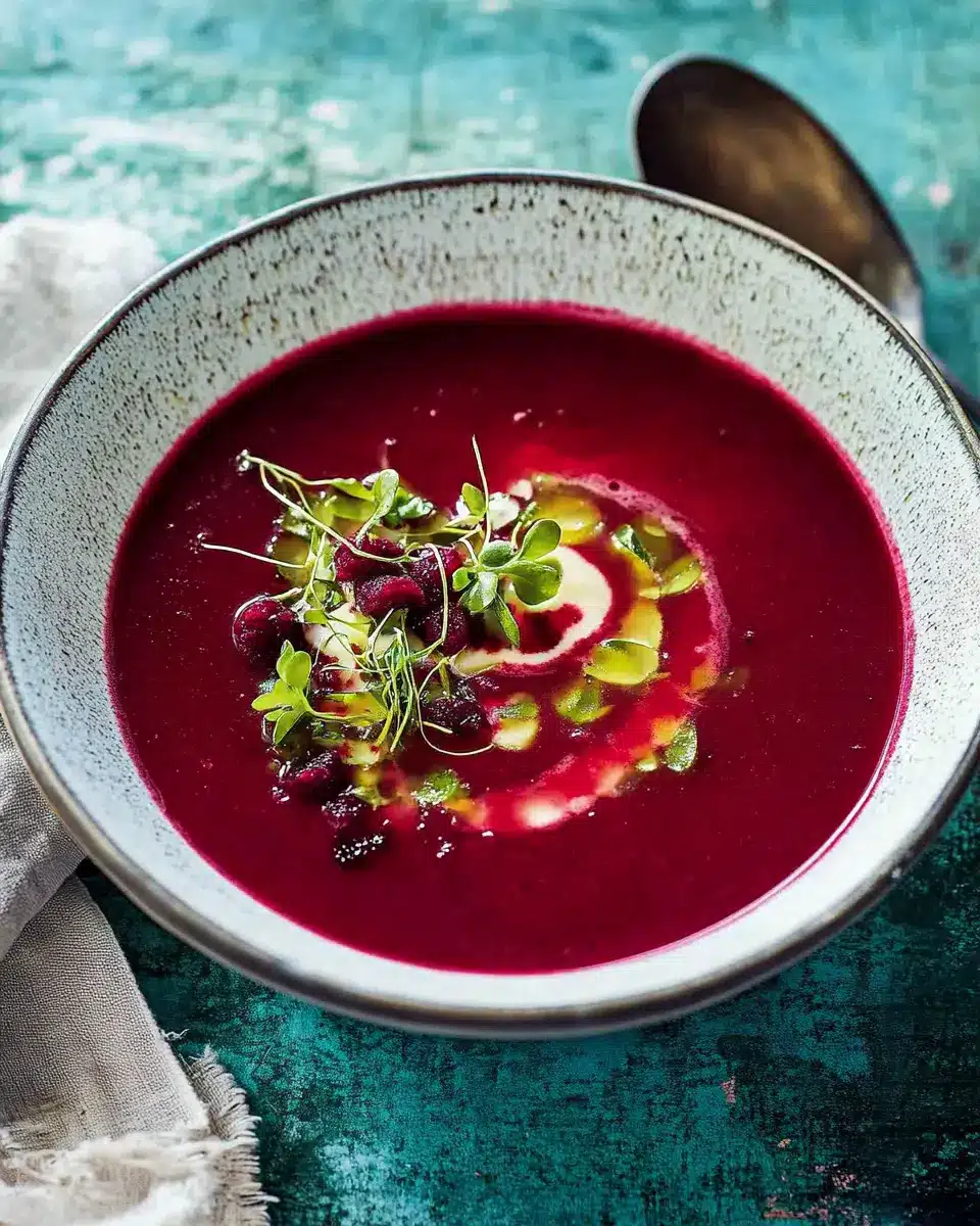 Rote-Bete-Aroniabeeren-Suppe First Image First Image