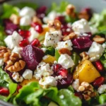 Feldsalat mit Granatapfel, Feta & Walnüssen First Image First Image