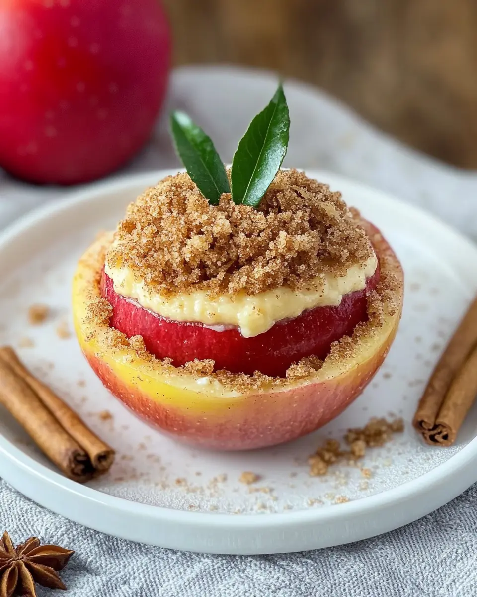 Bratapfel mit Cheesecake Füllung & Zimtstreuseln: Pure Bliss! 6