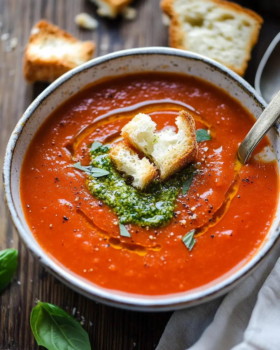 Geröstete Tomatensuppe