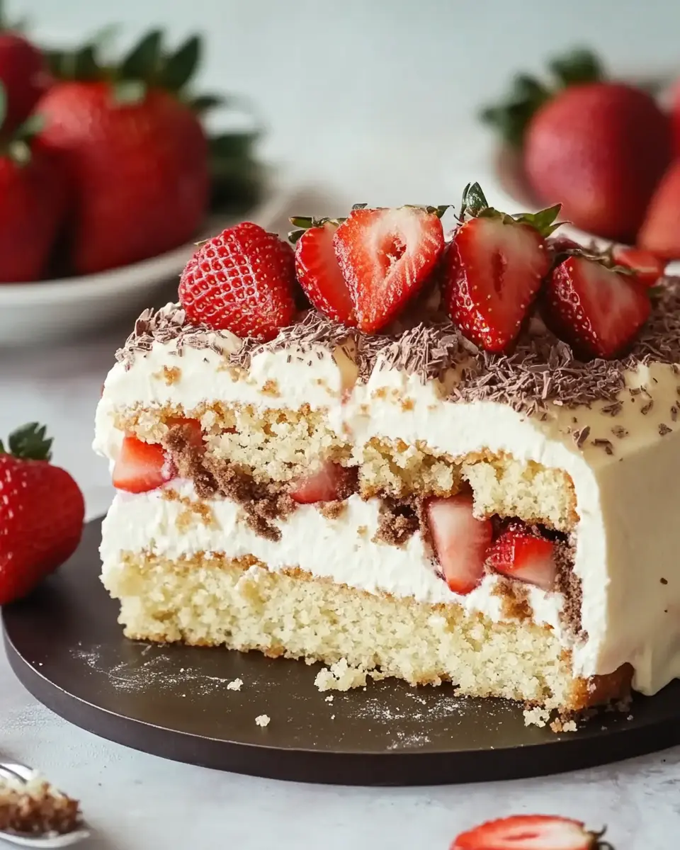 Maulwurfkuchen mit Erdbeeren – Bester Sommerkuchen First Image First Image