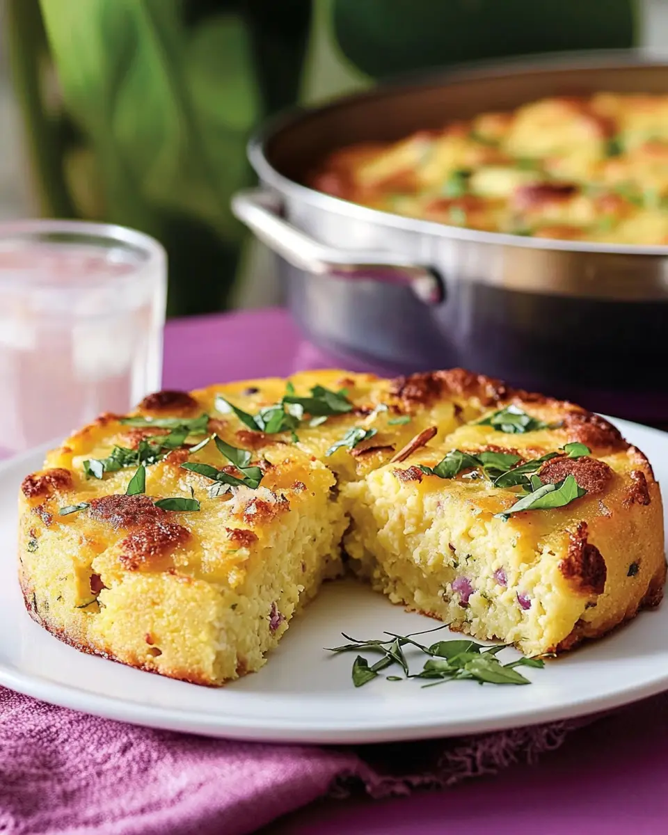 Herzhafter Blumenkohlkuchen First Image First Image