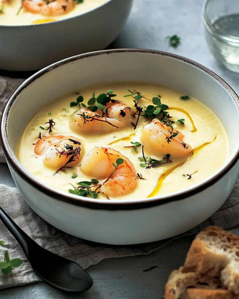 Topinambur-Kartoffel-Cremesuppe mit Garnelen: Simply Blissful! 6