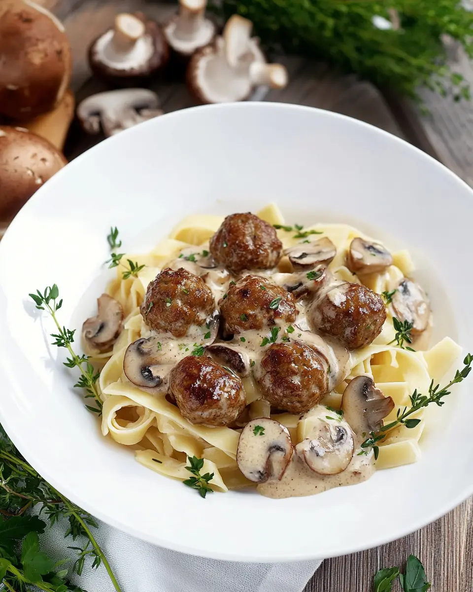 Nudeln mit Pilzen und Hackbällchen: Cozy Comfort Food Bliss 5