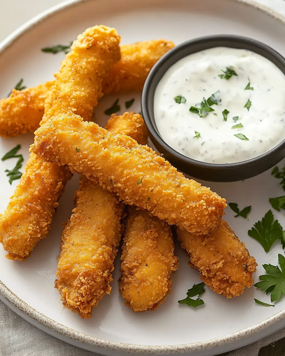 Hähnchen-Sticks mit Ranch Dip First Image First Image