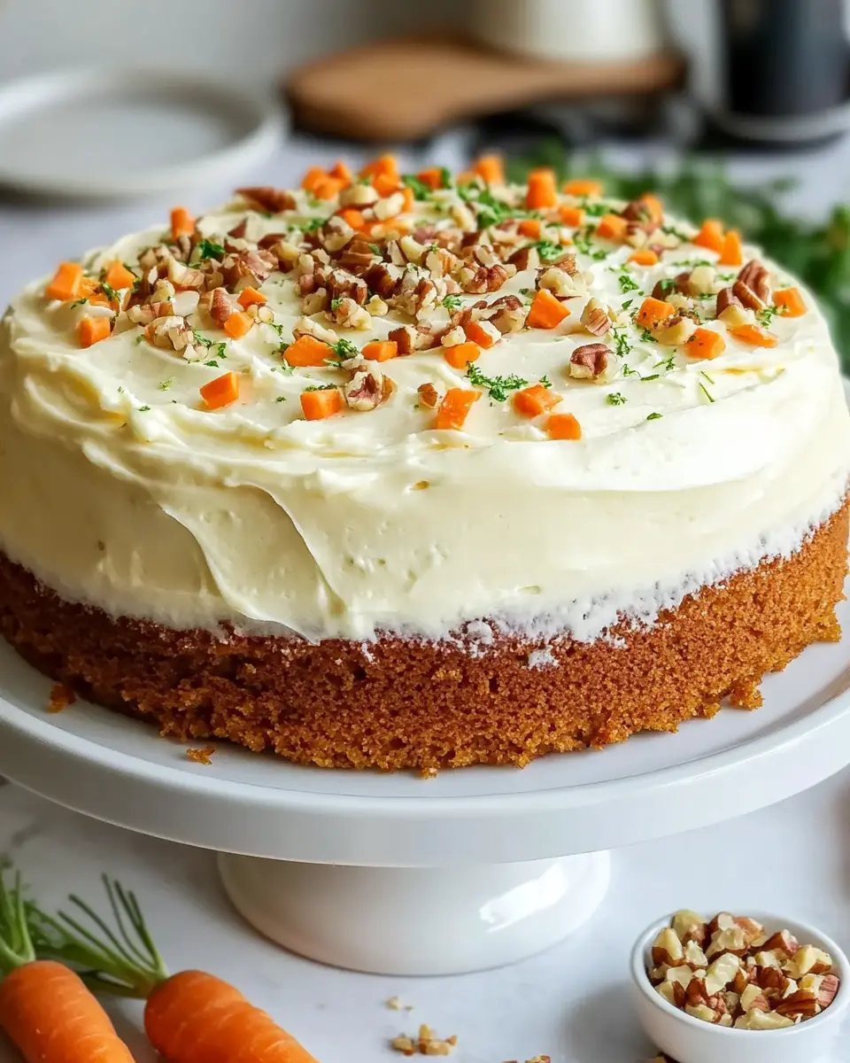 Karottenkuchen mit Frischkäse Frosting – saftig, einfach und unwiderstehlich First Image First Image
