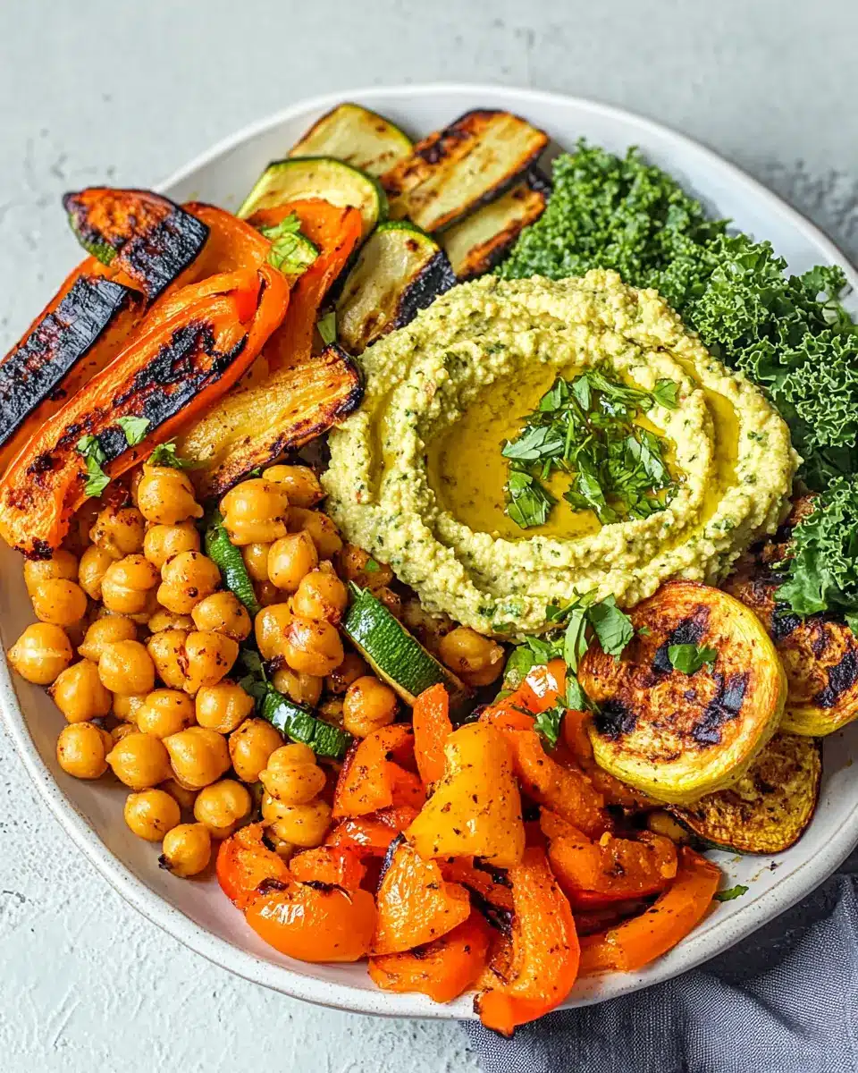 Ofengemüse und Röstkichererbsen: Wholesome Bliss with Hummus 6