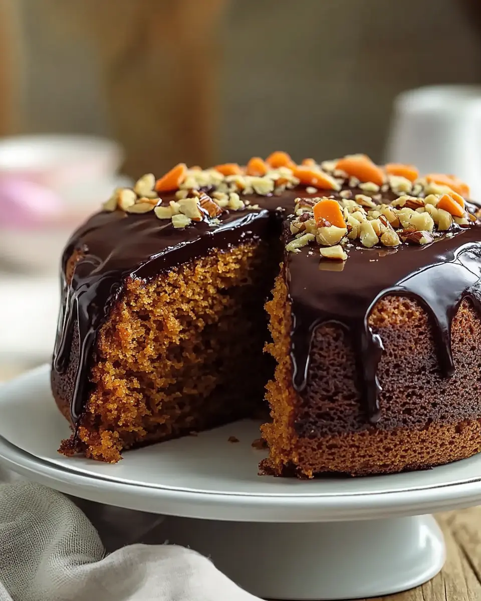 Saftiger Möhrenkuchen mit Schoko Glasur – das beste Rezept First Image First Image