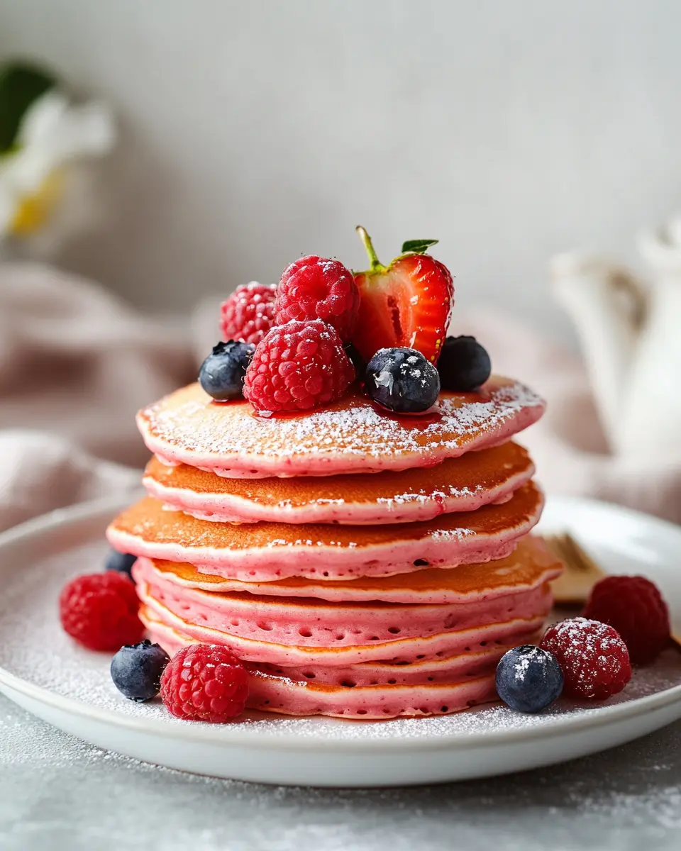 Pink Pancakes mit Beeren: Irresistibly Sweet & Soft Treats 6