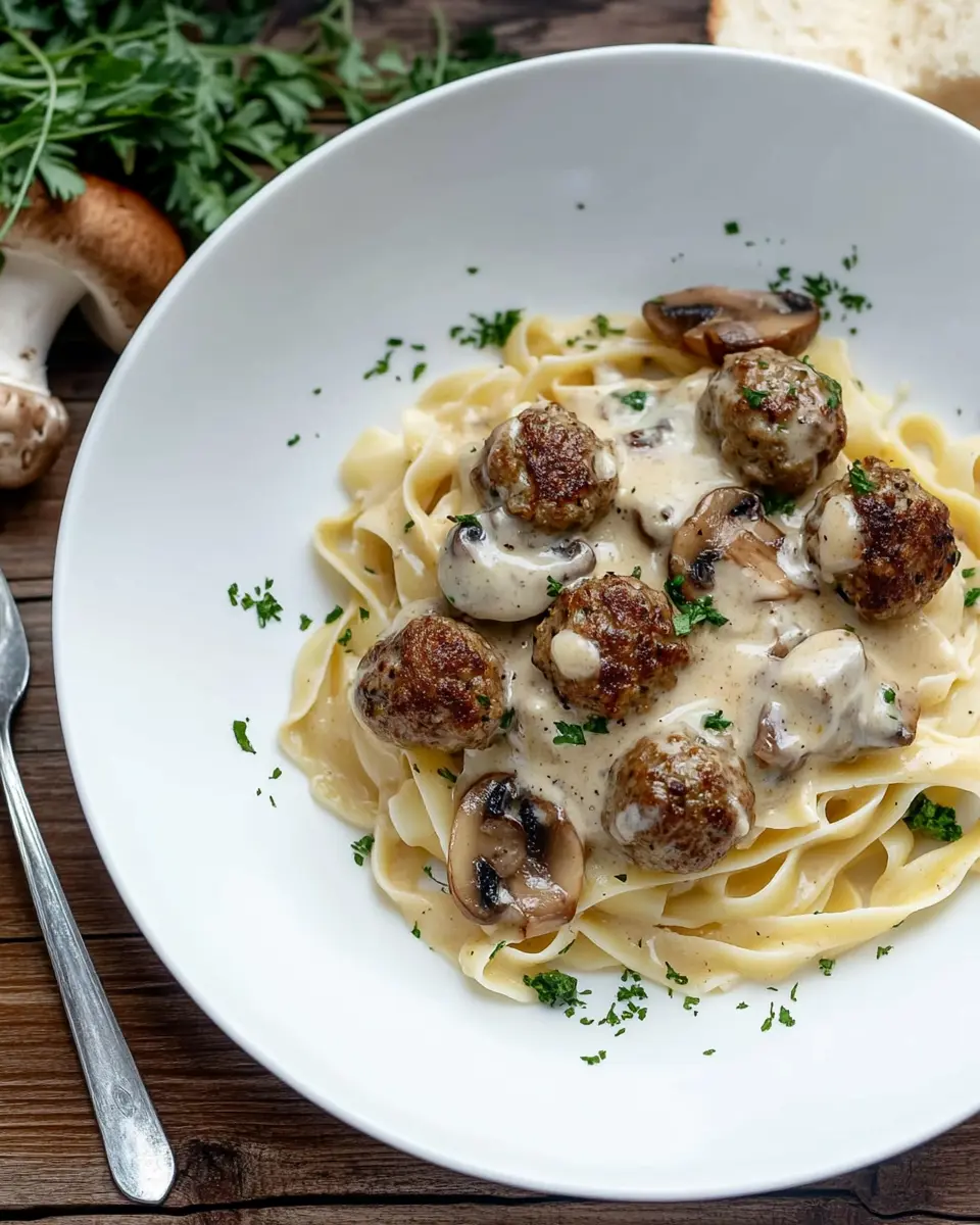 Nudeln mit Pilzen und Hackbällchen: Cozy Comfort Food Bliss 7