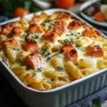Nudelauflauf mit Lachs und Sahne First Image First Image