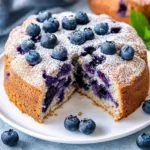 Gesunder Kuchen mit Heidelbeeren First Image First Image