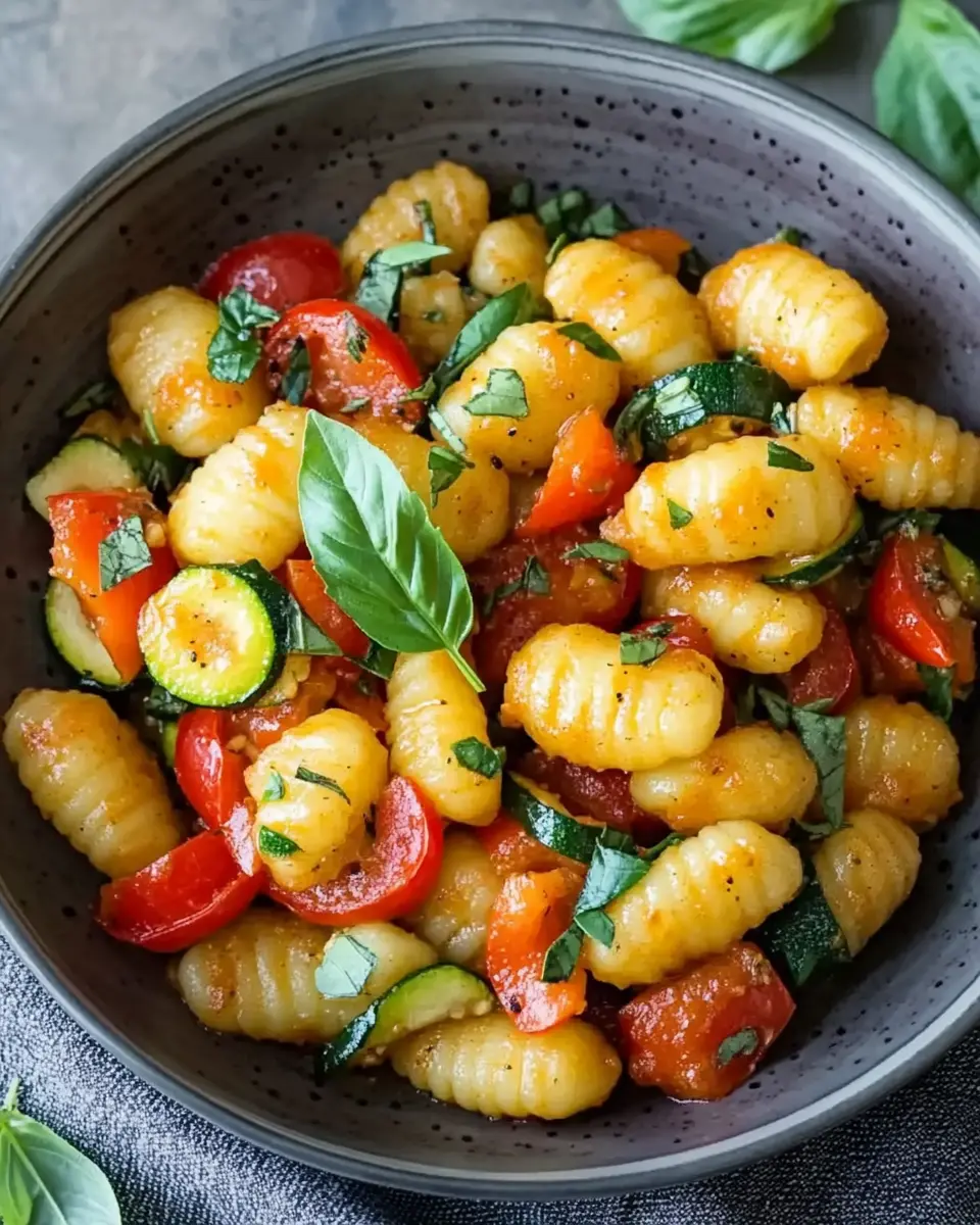 Lauwarmer Gnocchi Salat: Quick, Flavorful Joy with Peppers & Zucchini 6