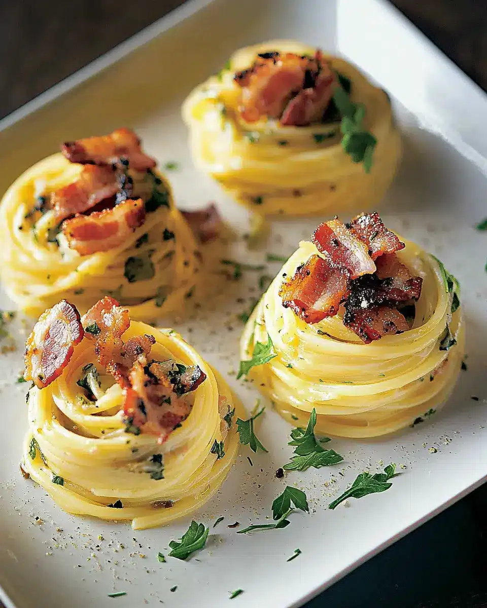 Spaghetti-Nester mit Speck: Indulgent Comfort in Every Bite 6