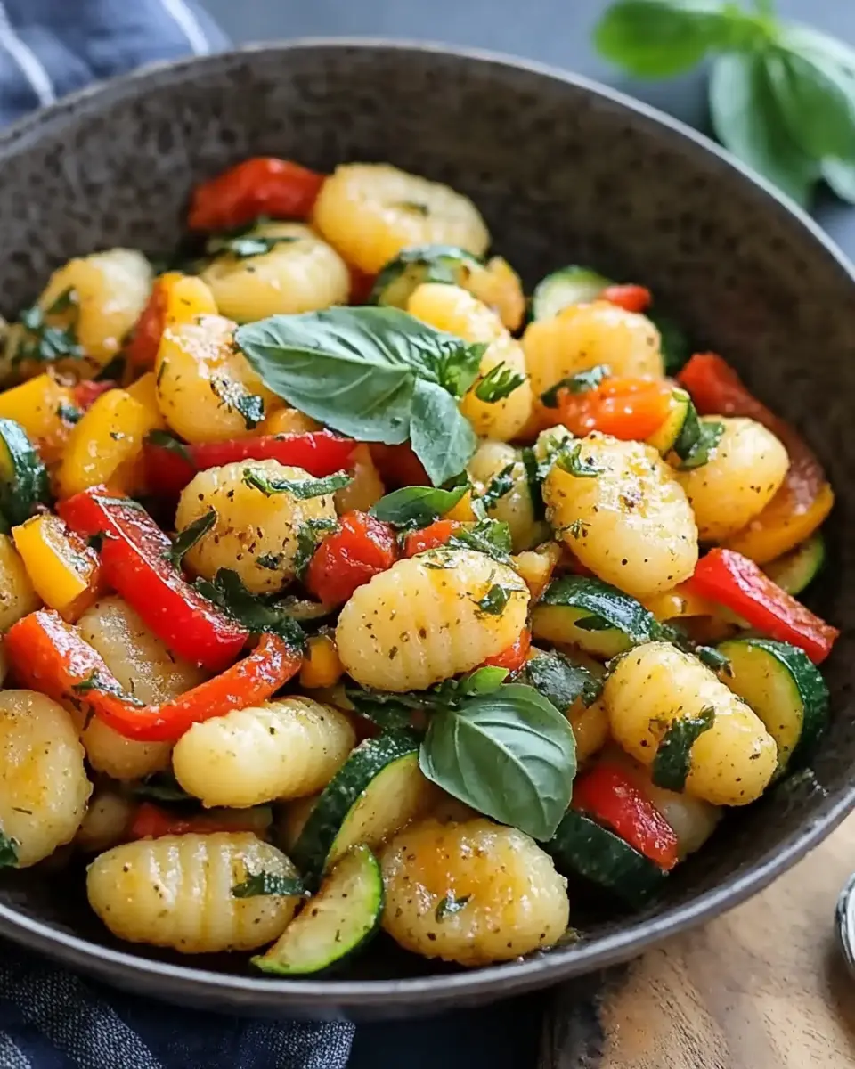 Lauwarmer Gnocchi Salat: Quick, Flavorful Joy with Peppers & Zucchini 7