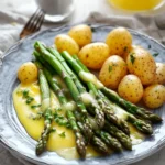 Grüner Spargel mit Zitronen Buttersauce und Kartoffeln – Bestes Rezept First Image First Image