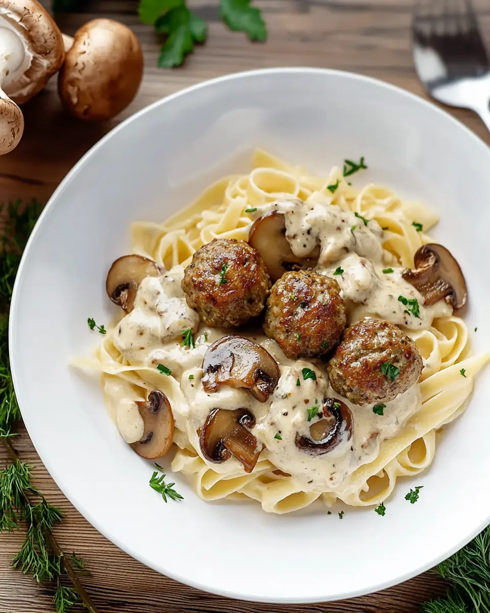Nudeln mit Pilzen und Hackbällchen: Cozy Comfort Food Bliss 6