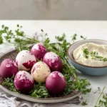 Rote Rüben Eier – Farbiges Oster-Highlight mit Dip First Image First Image