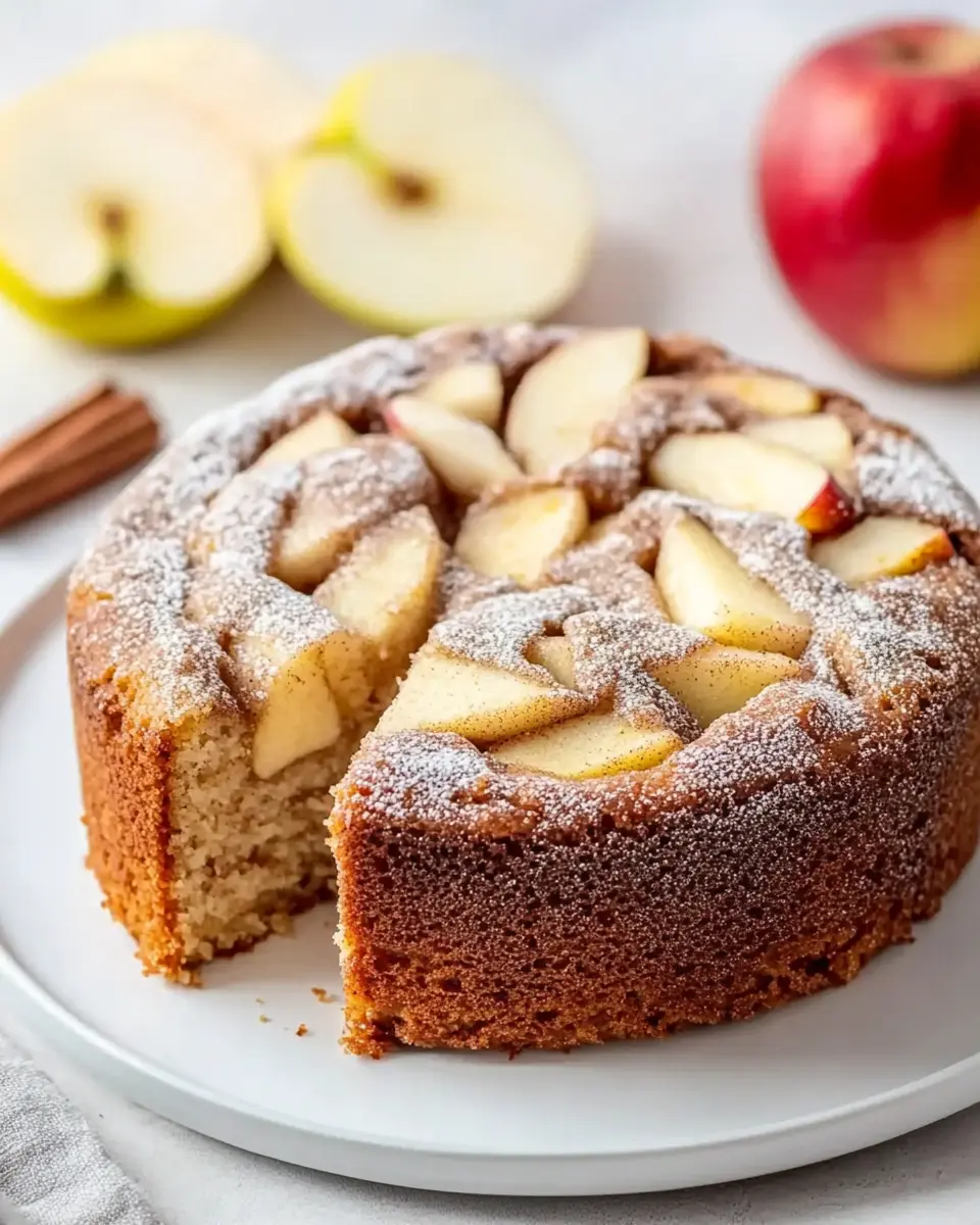 Veganer Zimtkuchen mit Apfel – Saftig, Schnell & Super Lecker First Image First Image
