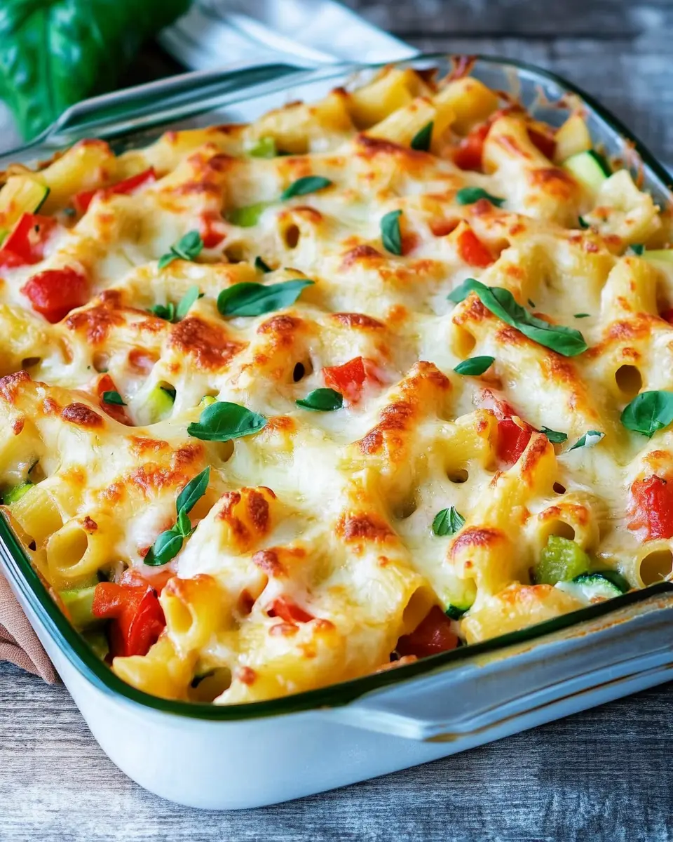 Vegetarischer Nudelauflauf: So cremig und käsig – der allerbeste! First Image First Image
