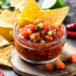 Chili-Salsa mit Tortilla-Chips First Image First Image