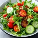 Roter Linsensalat mit Rucola – So easy, so gesund First Image First Image