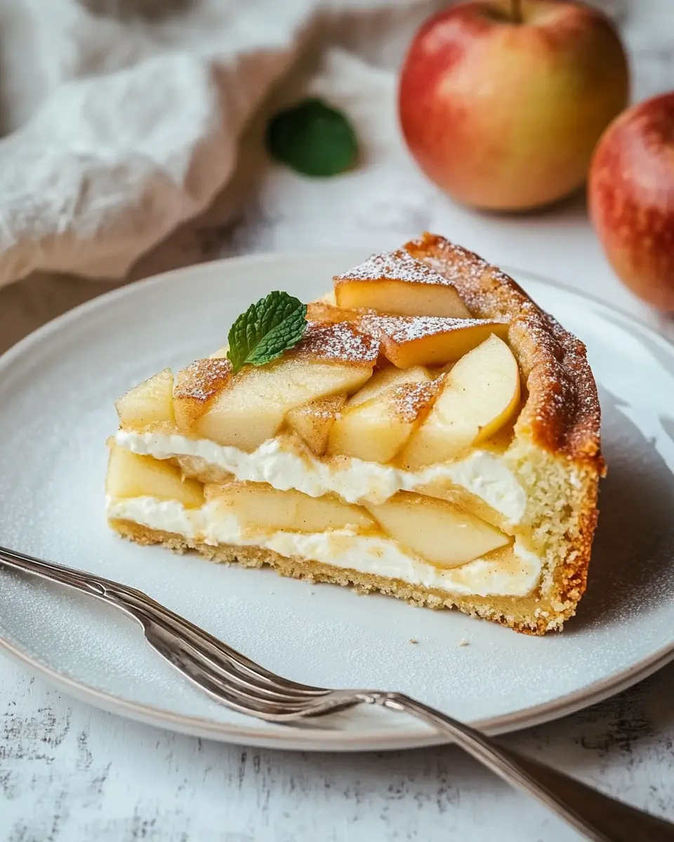 Schwäbischer Apfelkuchen mit Quark – Bestes Rezept First Image First Image