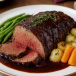 Rinderbraten in Rotweinsauce – klassischer Schmorbraten First Image First Image