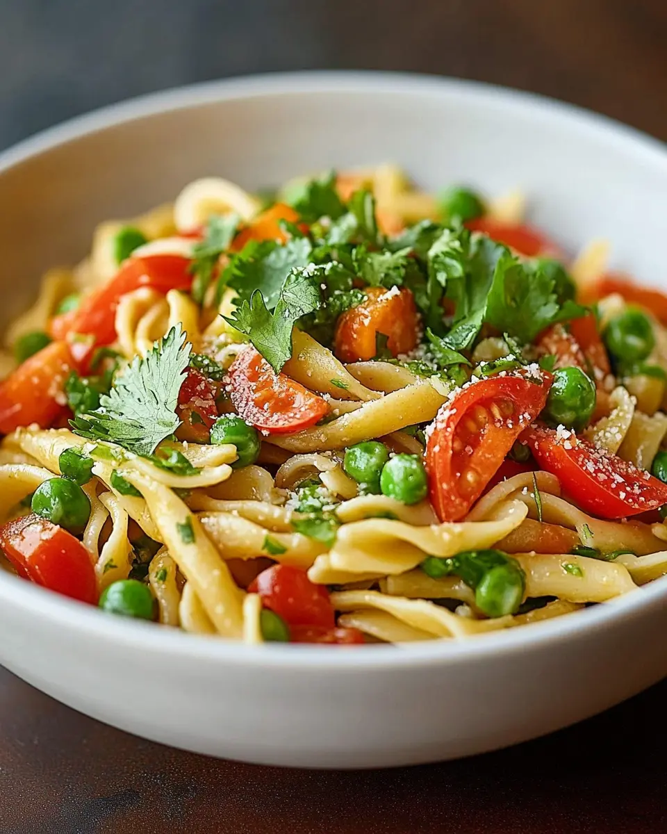 Pasta-Bowl mit Koriander: Easy Colorful Veggie Delight 7 aotumo7achuehynrubkf