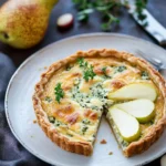Quiche mit Birnen und Gorgonzola First Image First Image
