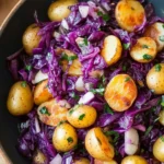 Rotkohl Pfanne mit Kartoffeln First Image First Image