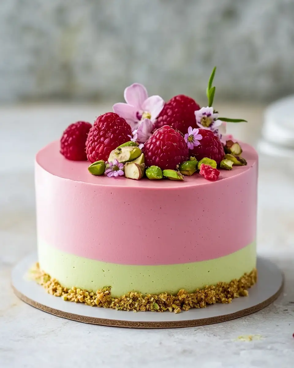 Himbeer Pistazienmousse Torte – Elegantes Highlight mit Wow-Effekt First Image First Image