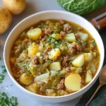 Wirsingeintopf mit Hackfleisch und Kartoffeln First Image First Image