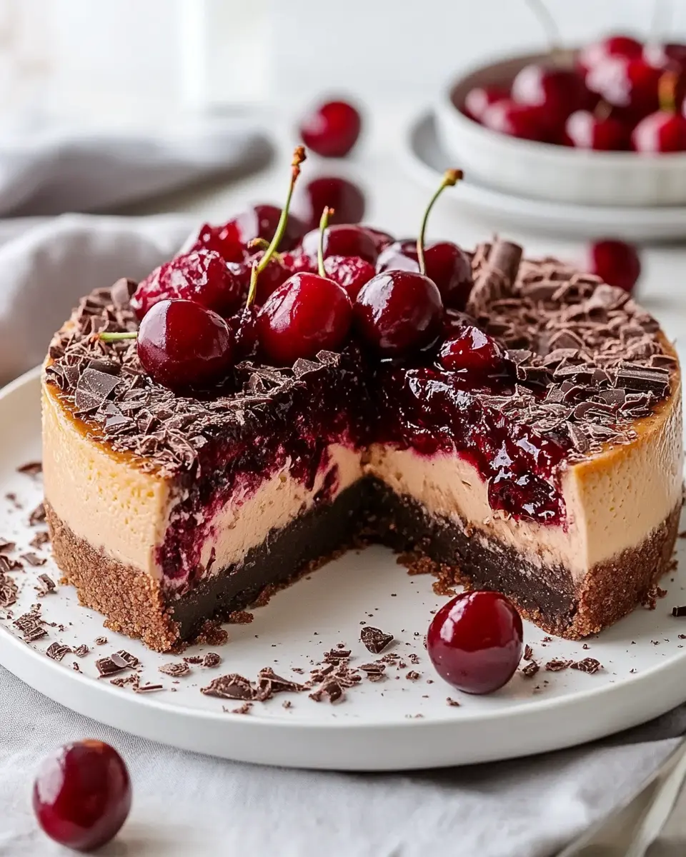 Schoko Kirsch Käsekuchen: Indulgently Creamy & Juicy Delight 5