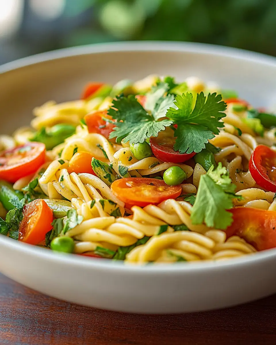 Pasta-Bowl mit Koriander: Easy Colorful Veggie Delight 6 i85crce5fniytm6ghawm