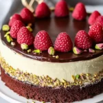 Schoko Pistazien Ostertorte mit Himbeeren – Festlicher Genuss First Image First Image